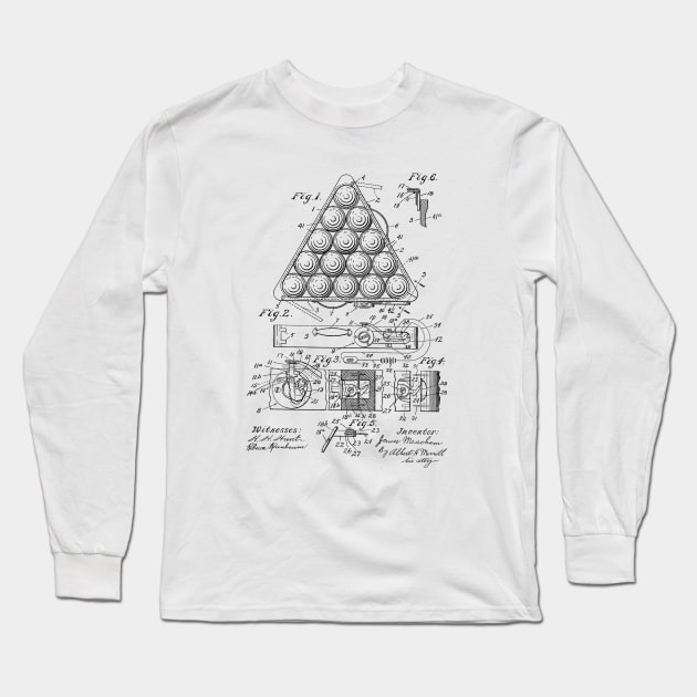 Registering Triangle Vintage Patent Drawing Long Sleeve T-Shirt by skstring